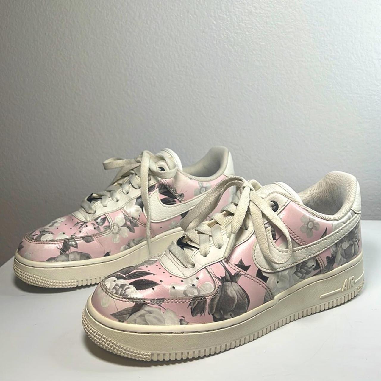 Air force 1 low floral rose best sale