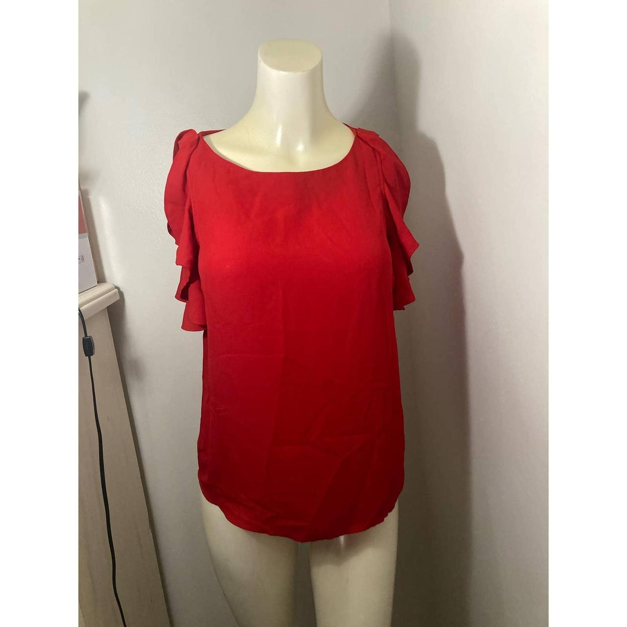 Shops Banana Republic red blouse