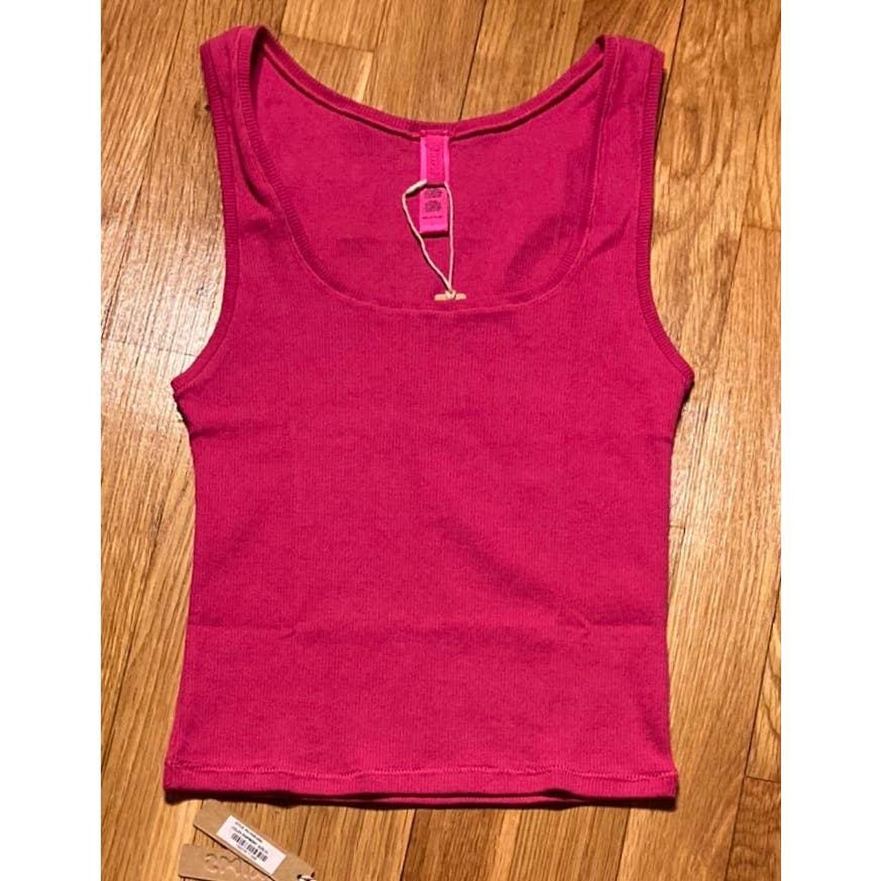 LIMITED EDITION SKIMS Size Large Tank Top RASPBERRY - Depop