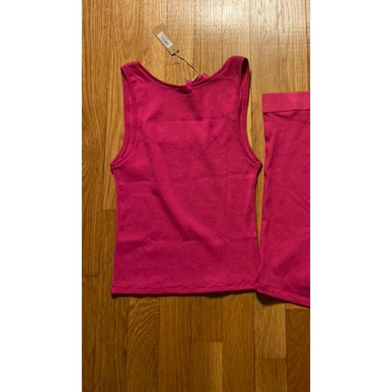 LIMITED EDITION SKIMS Size Large Tank Top RASPBERRY - Depop