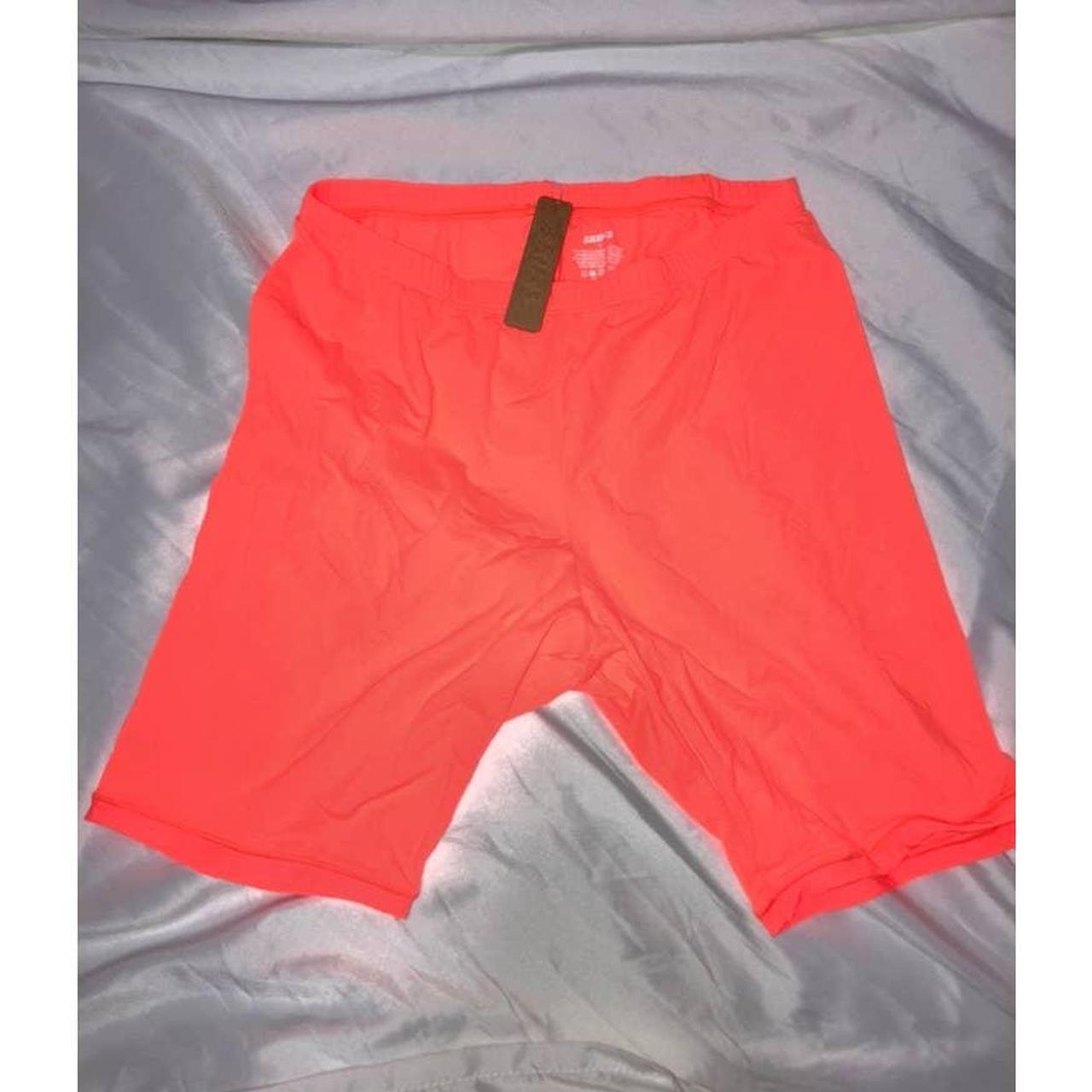 Skims Neon Orange fits everybody biker shorts - Depop