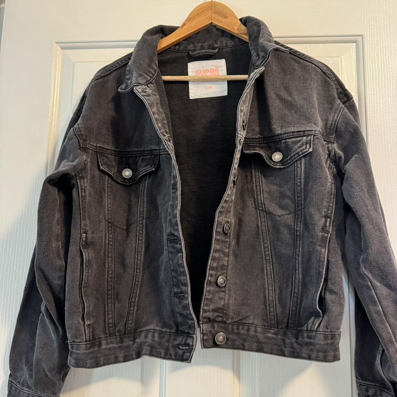 Supre black shop denim jacket