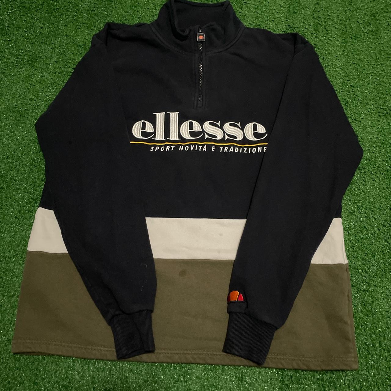 Ellesse Men's Black Jumper | Depop