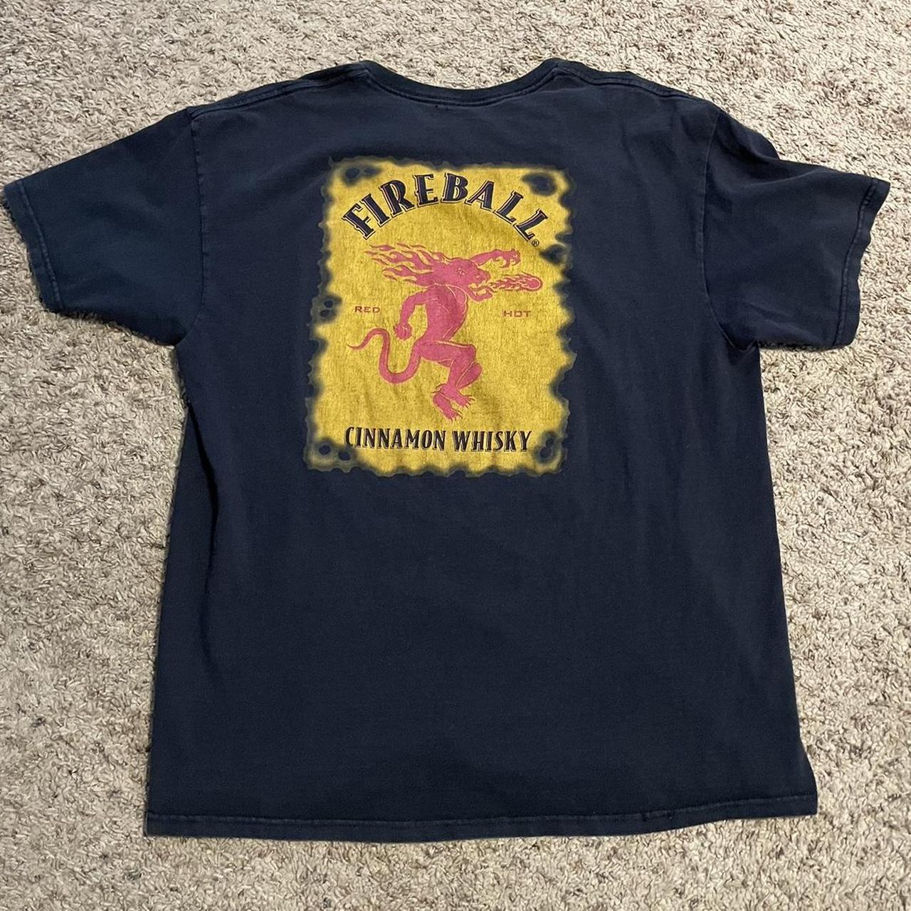 vintage fireball whiskey tshirt #fireball #whiskey... - Depop