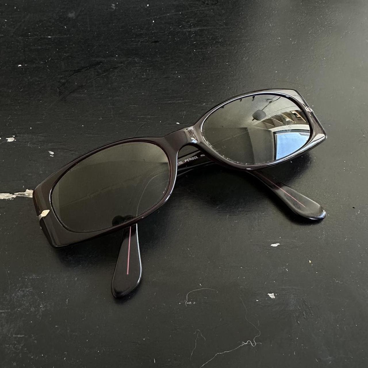 Rare Vintage Persol Black Cherry Sunglasses These... - Depop