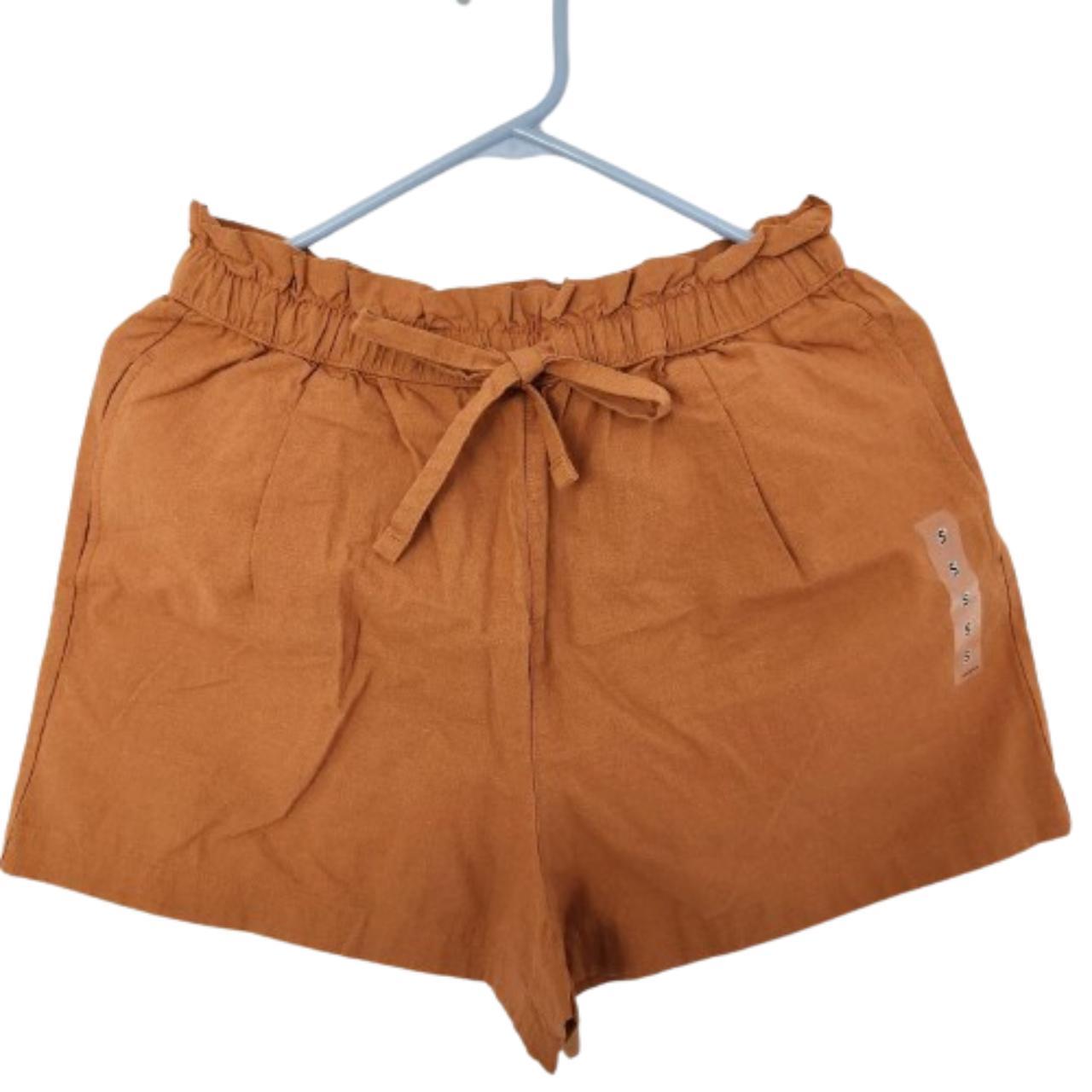 Harly Linen-Blend Paperbag Shorts