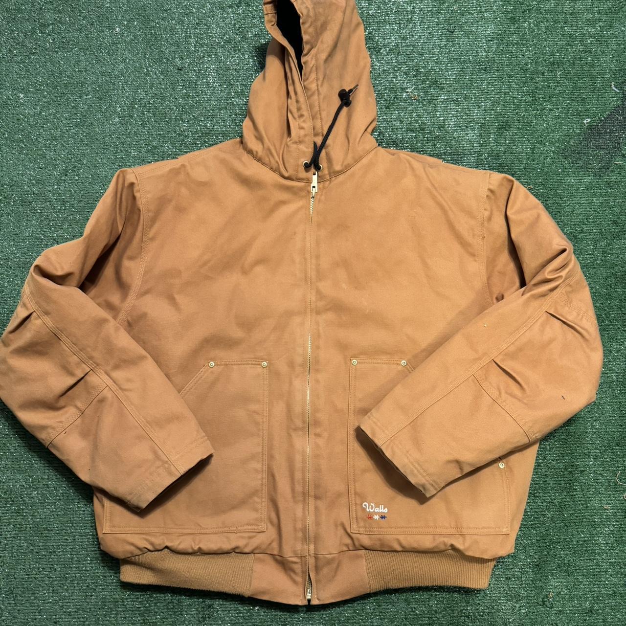 Mens workwear walls jacket Carhartt like material... Depop