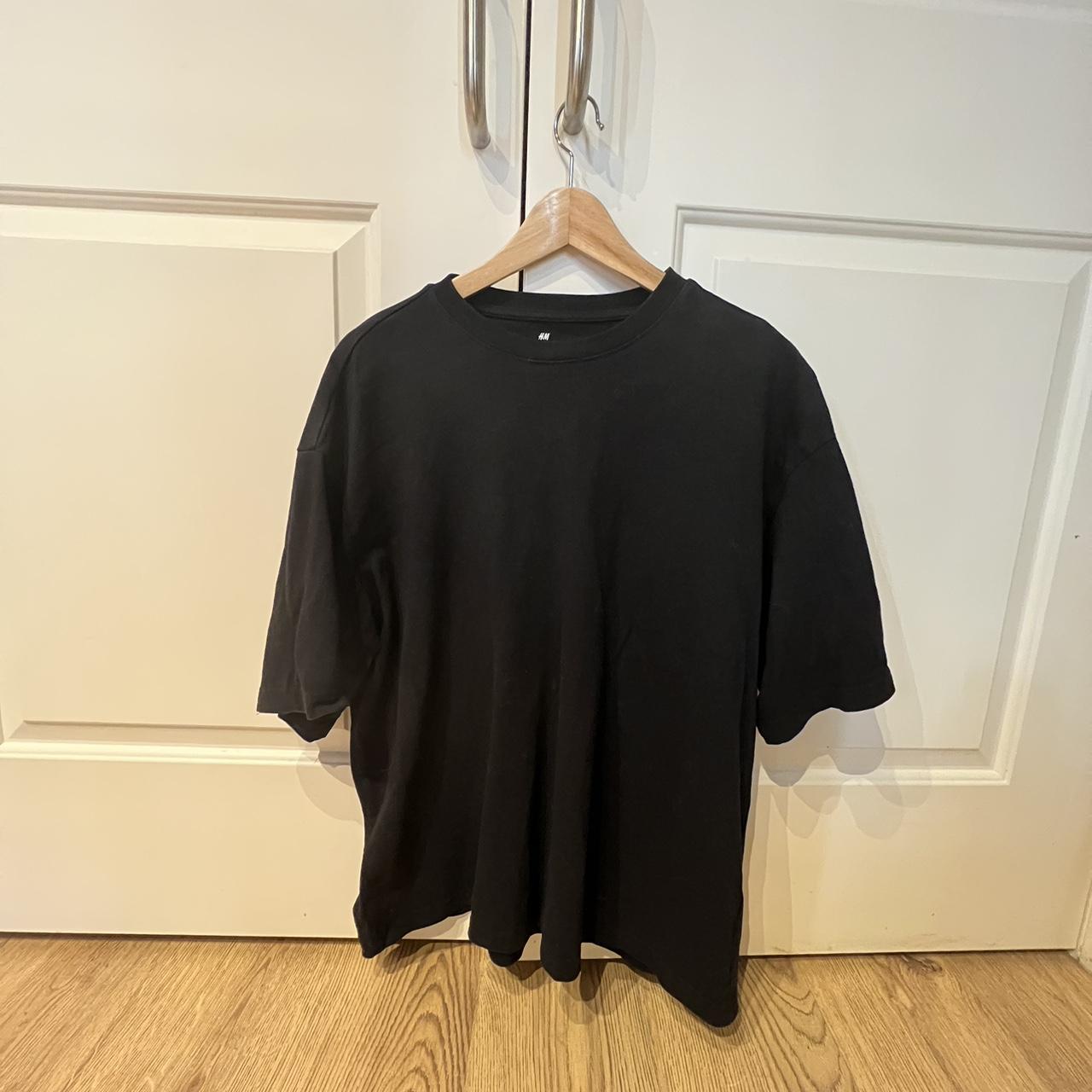 H&M Men's Black T-shirt | Depop