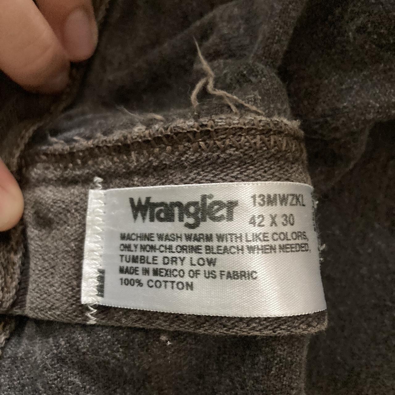 Brown baggy wrangler jeans Great condition... - Depop