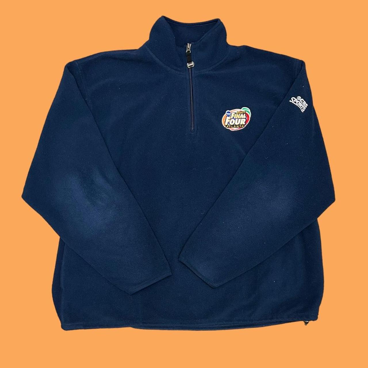 Vintage 2004 Final Four Fleece - Men's Navy Quarter... - Depop