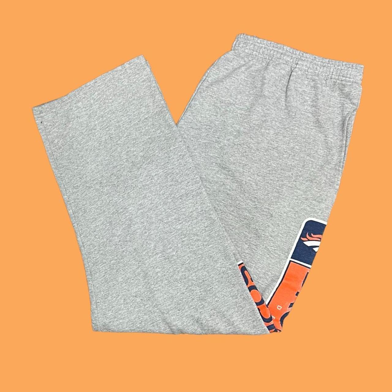 Denver Broncos NFL Sweatpants Men's Gray Casual - Depop