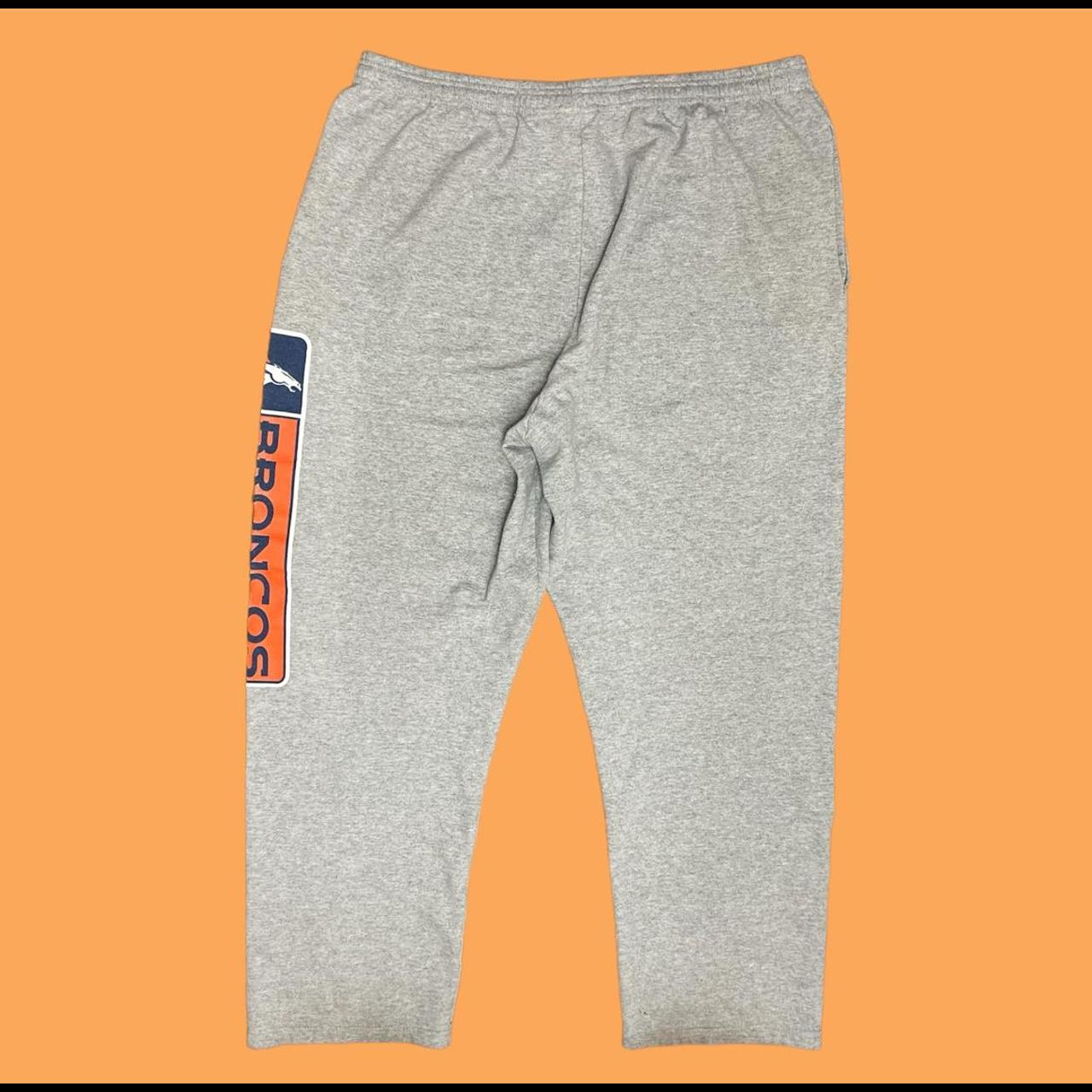 Denver Broncos NFL Sweatpants Men's Gray Casual - Depop