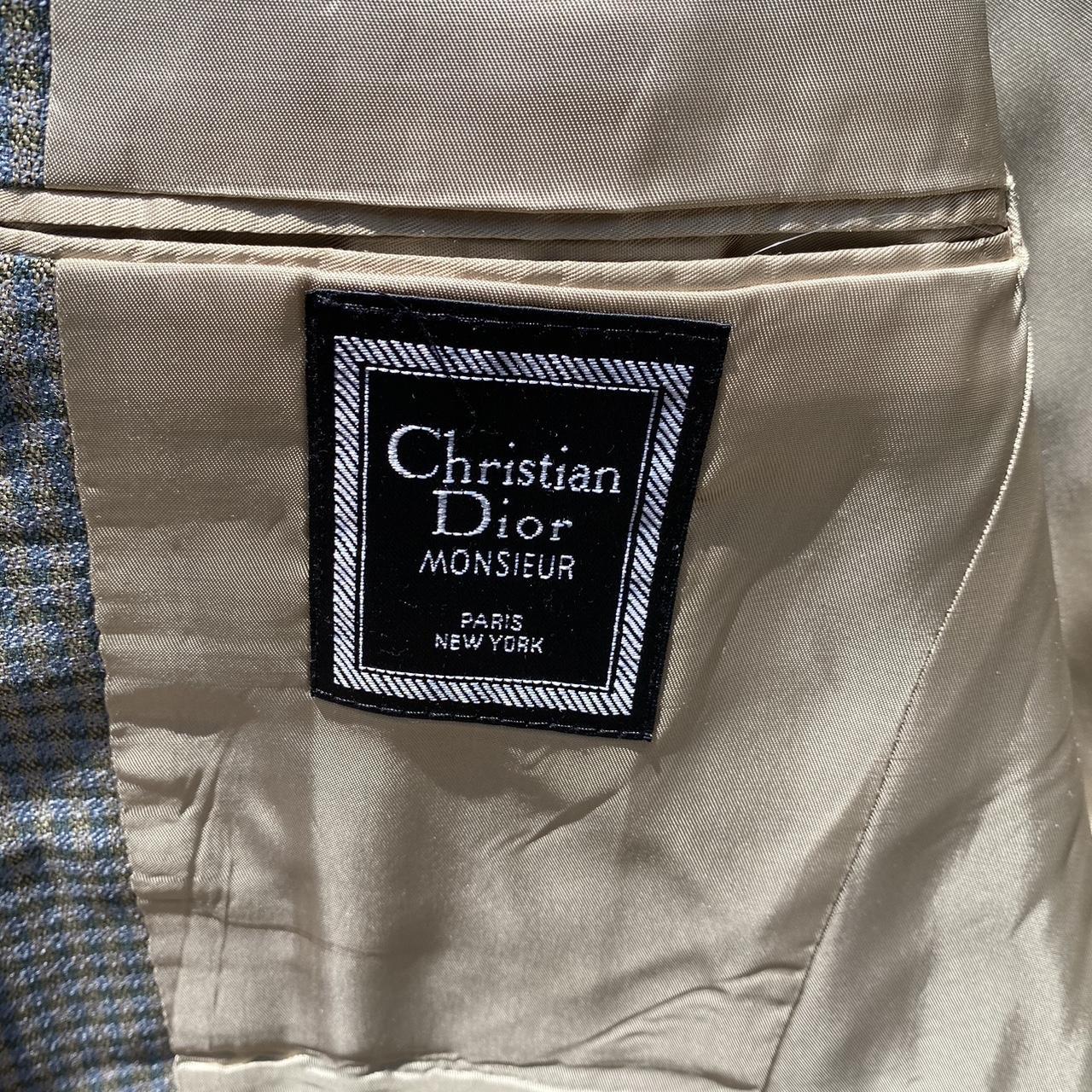 Christian Dior Men's Grey and Khaki Jacket | Depop