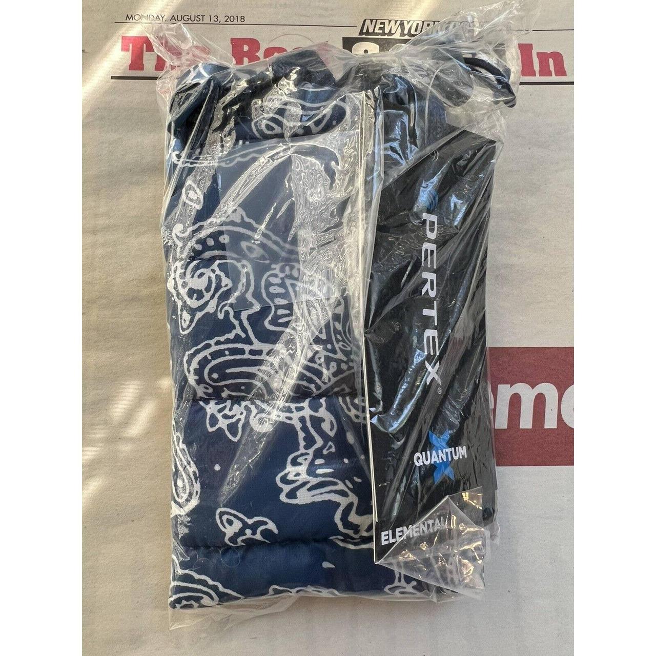 Supreme Puffer Backpack “Blue Paisley” FW22 BRAND - Depop