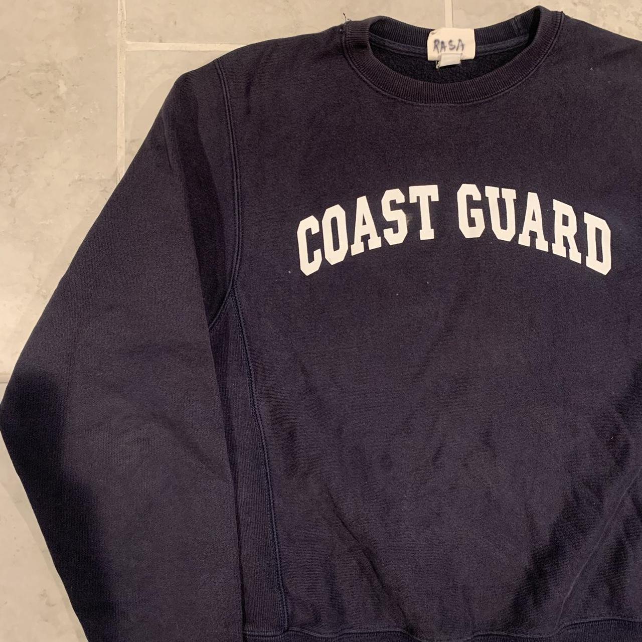 Vintage y2k champion reverse weave coast guard... - Depop