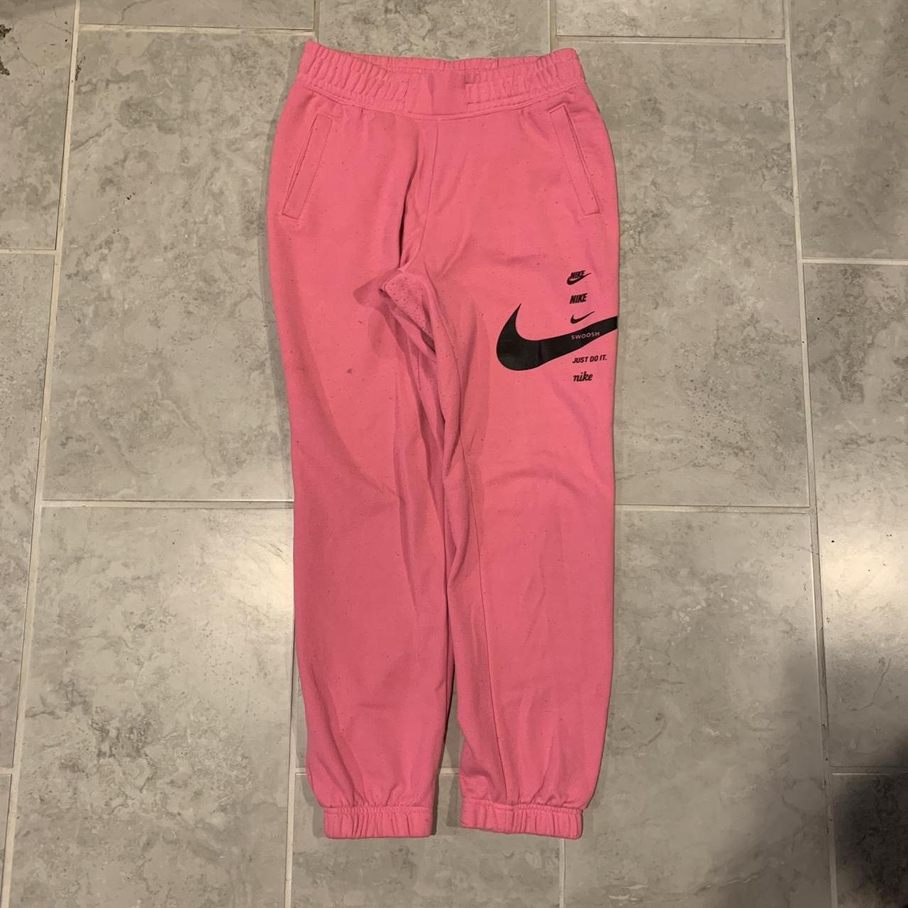 Vintage y2k Nike swoosh logo print pink baggy