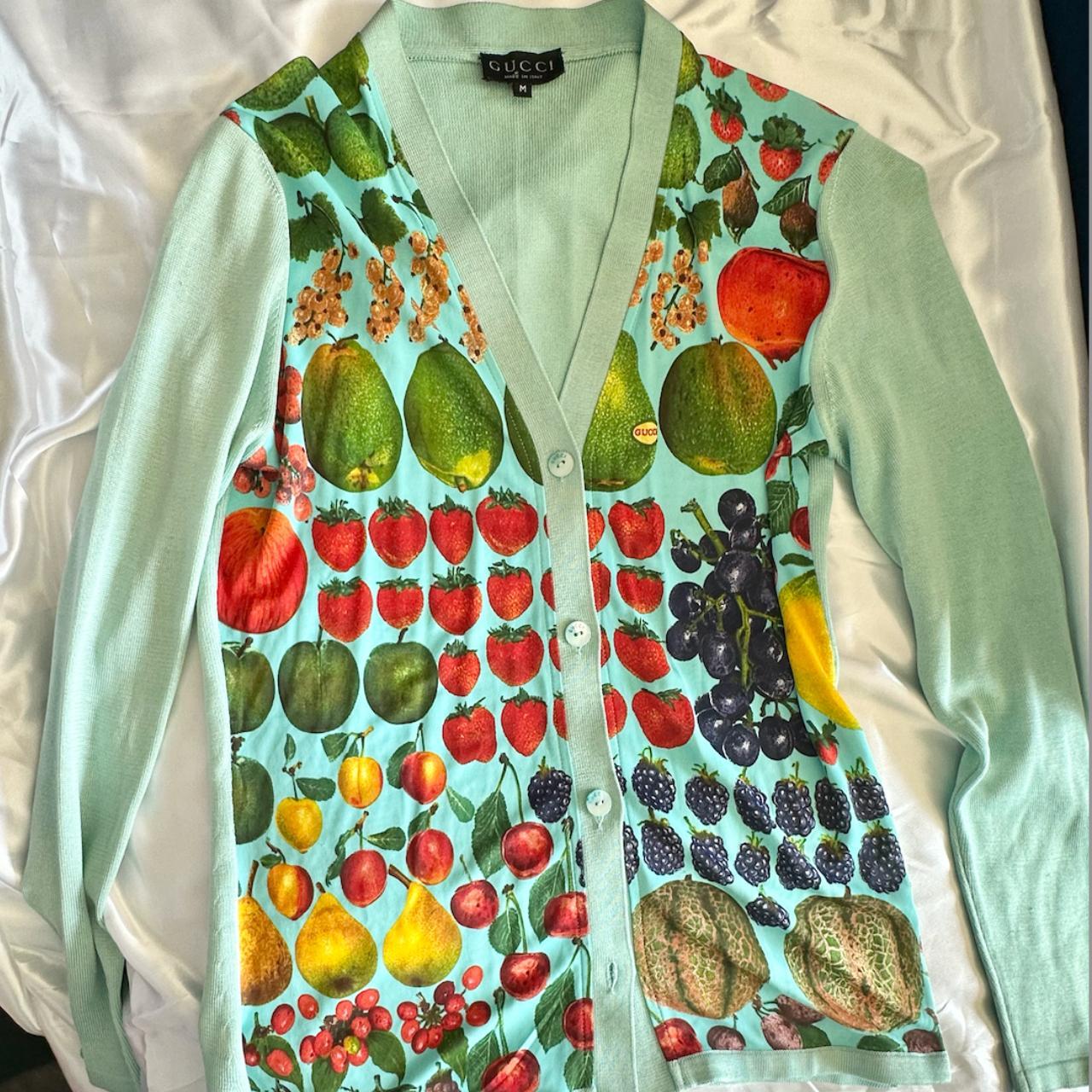 トップス GUCCI by TOM FORD silk knit cardigan Vintage GUCCI by TOM FORD Size M Brown Knit Silk Deep V-Neck