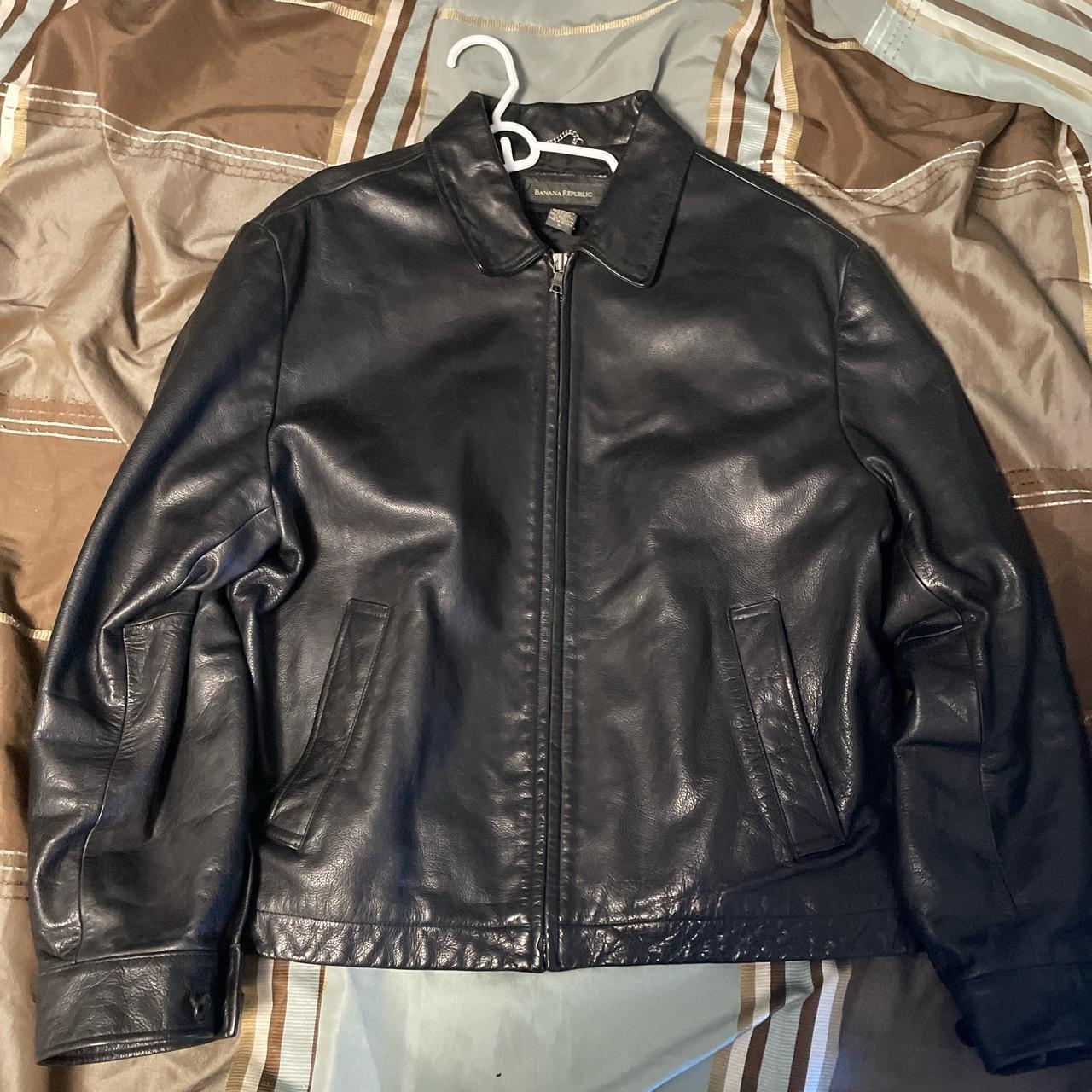 Banana Republic Men's Black Jacket Depop