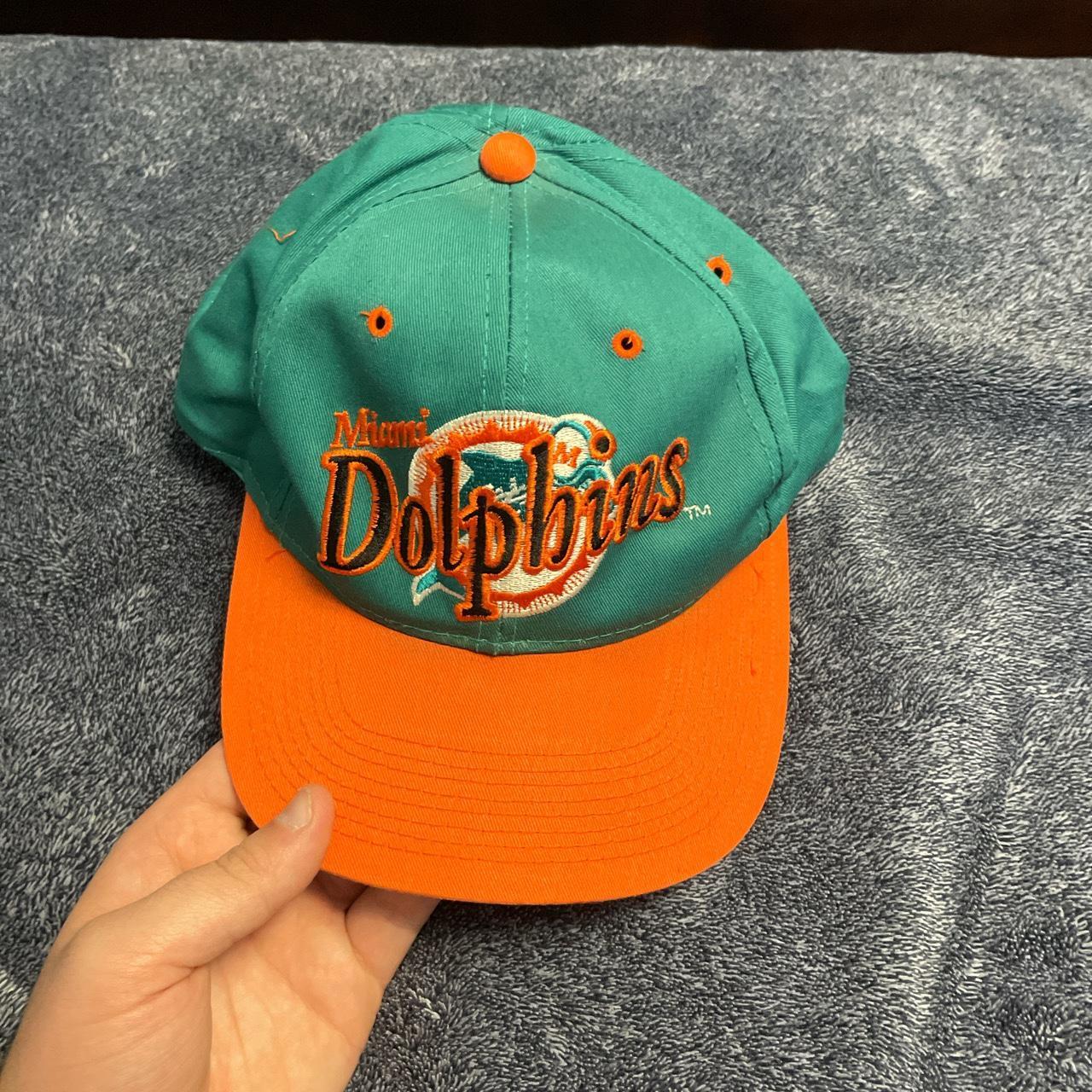 Hotsell 90s Miami Dolphins Orange Strapback hat cap 90s Y2K