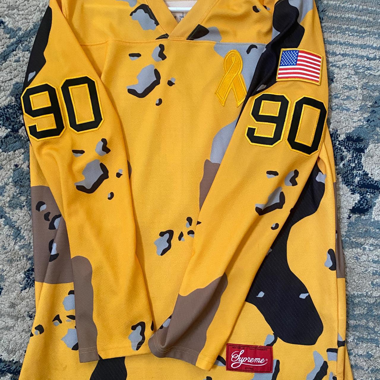 Supreme desert camo outlet hockey jersey