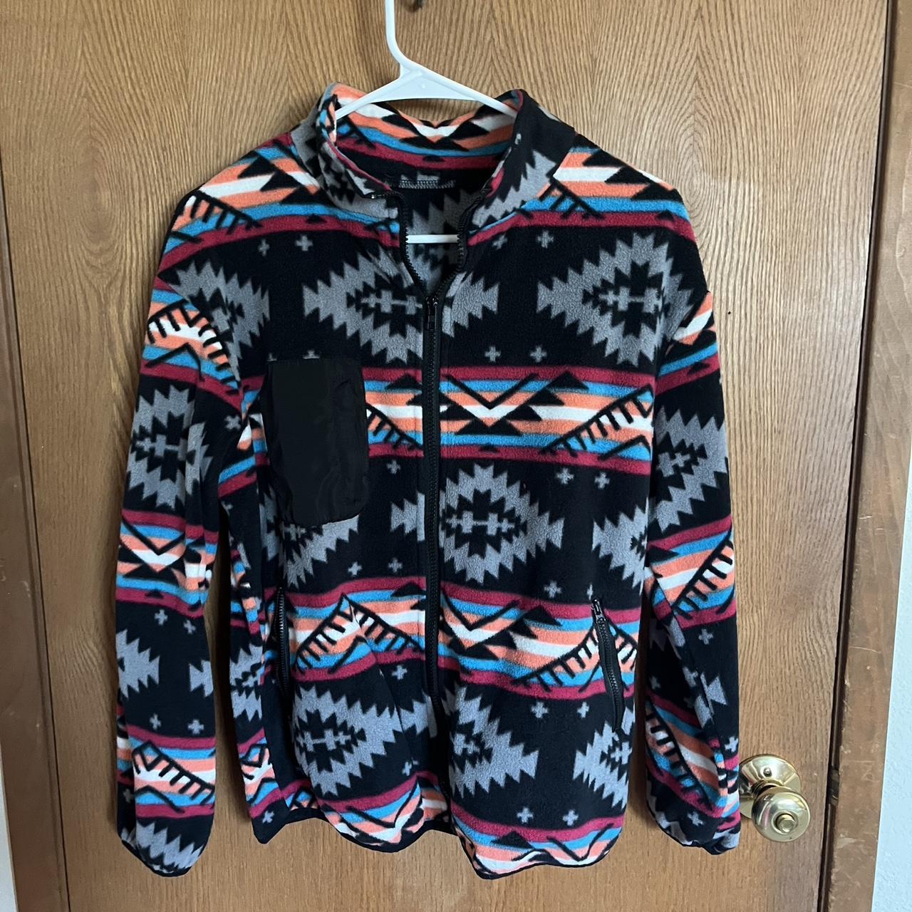 Women's Jacket - Multi/Black - S – Aztec patterne… - image 1