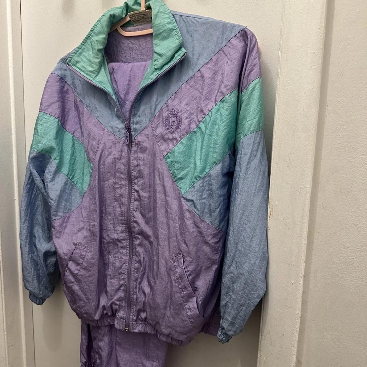 Pierre Cardin multi color vintage windbreaker zip. Depop