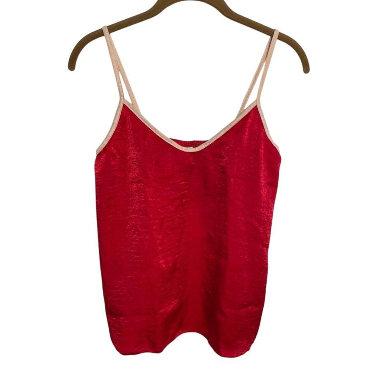 Source Unknown Women's Tank top - Red/Tan - M – C… - image 1