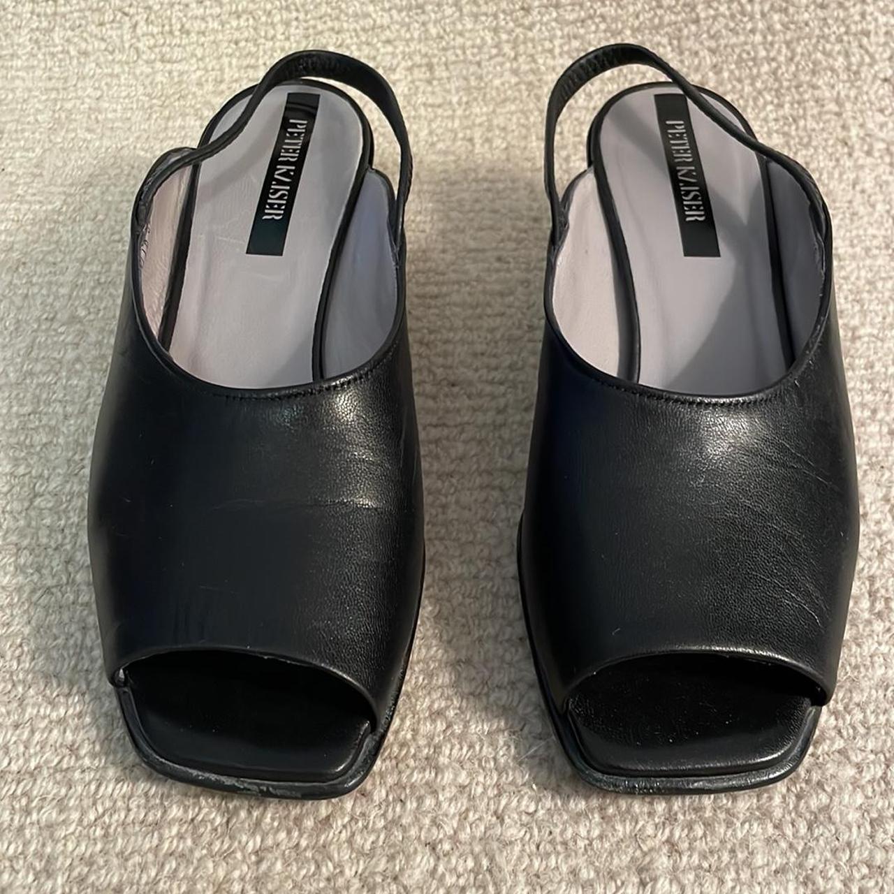 Peter Kaiser Square Toe Sling Back Block... - Depop