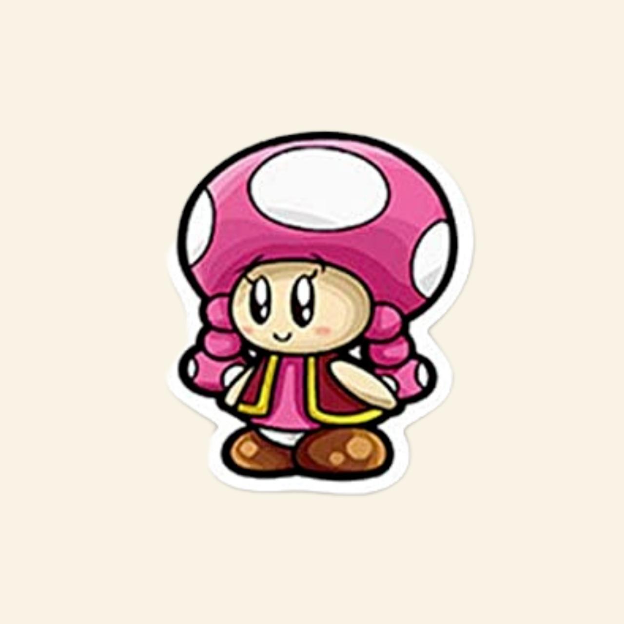 Super Mario Bros Vinyl Sticker - Toadette CUSTOM... - Depop