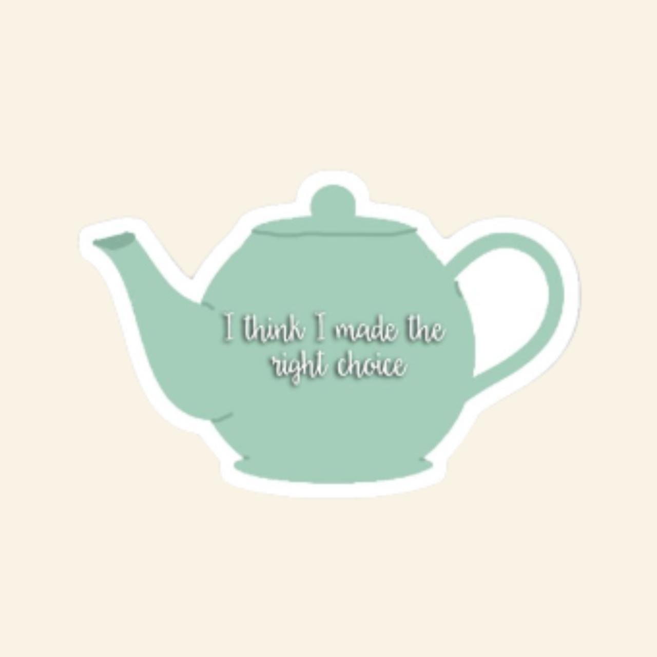 I Think I Made the Right Choice Jim and Pam Teapot... Depop