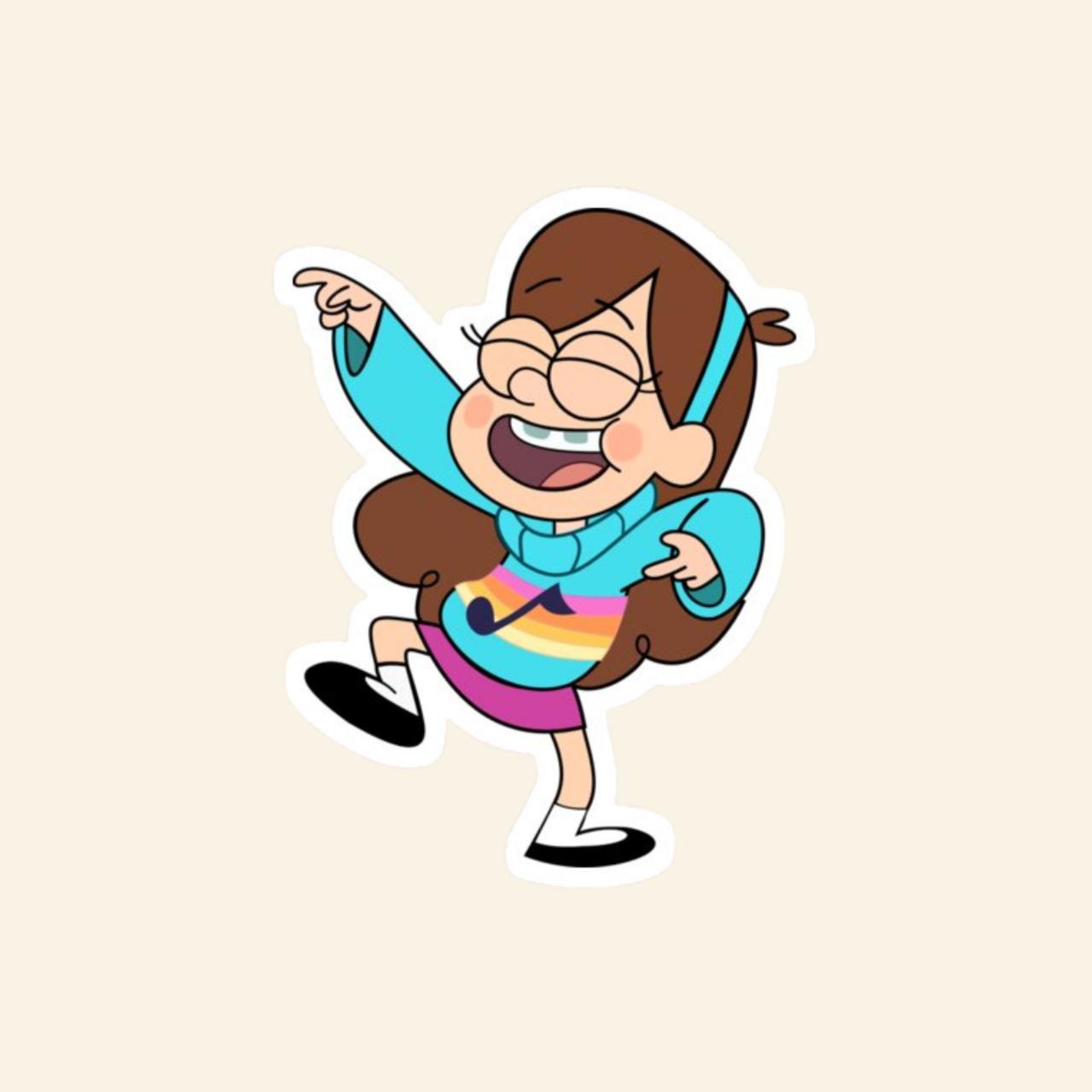 Gravity Falls Sticker - Mabel Pines Dancing ... - Depop