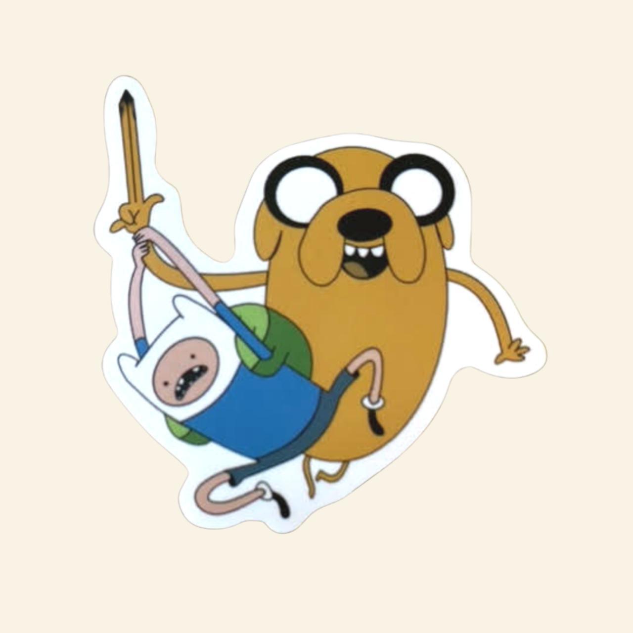 Adventure Time Vinyl Pvc Sticker Jake And Finn Depop