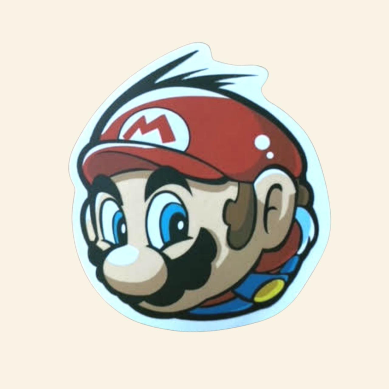 Super Mario Bros Vinyl Sticker Mario CUSTOM... Depop