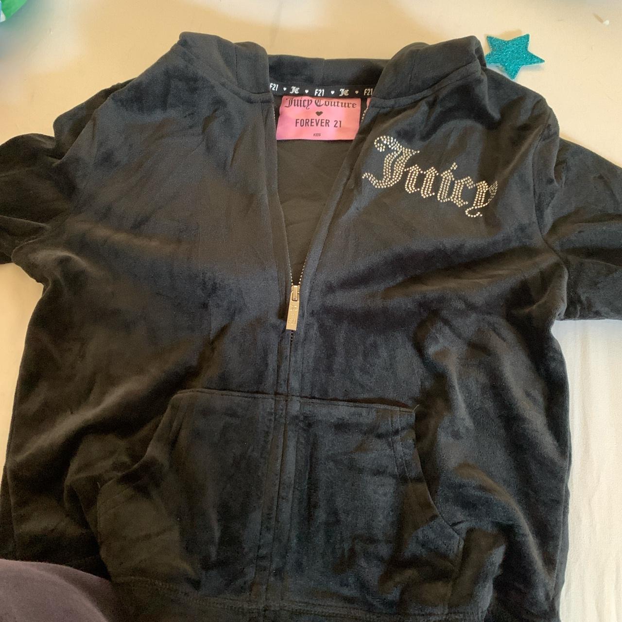 forever 21 juicy couture kids jacket worn once... - Depop