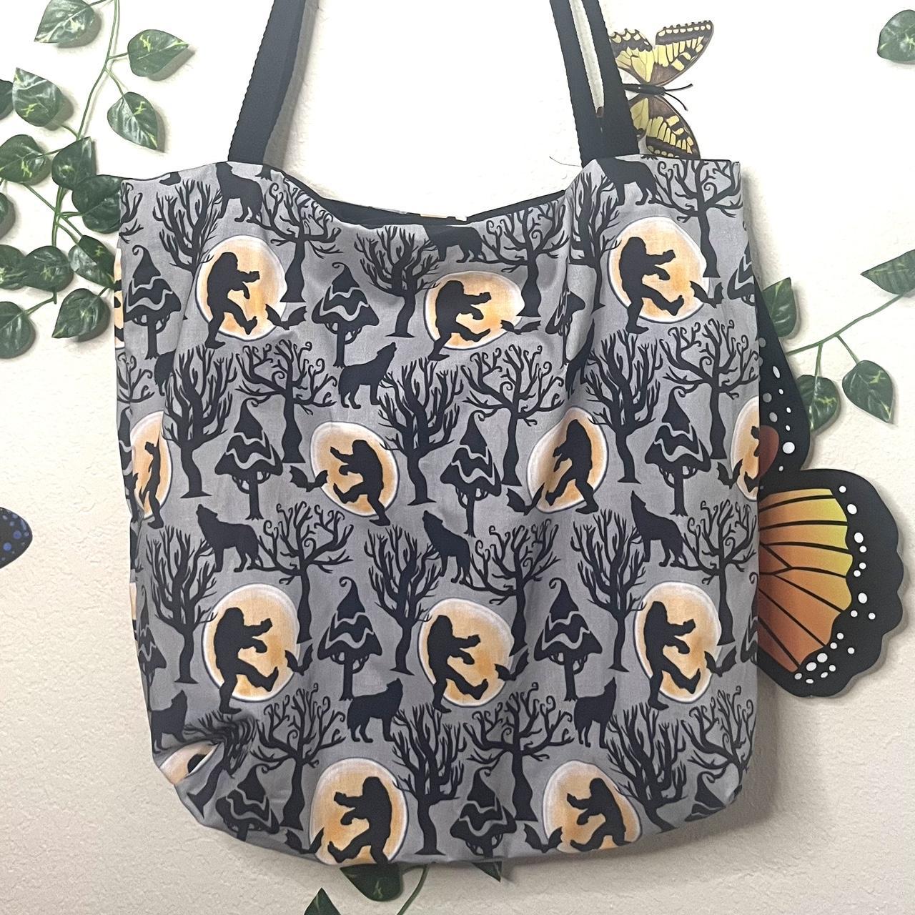 Cryptid Tote Bag Handmade OOAK Cryptid Tote bag... - Depop