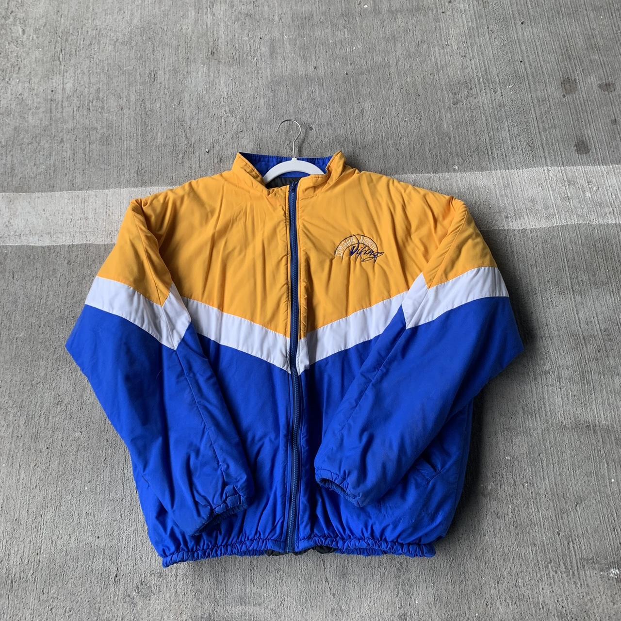 Large Omaha North Vikings Vintage Puffer Jacket •... - Depop