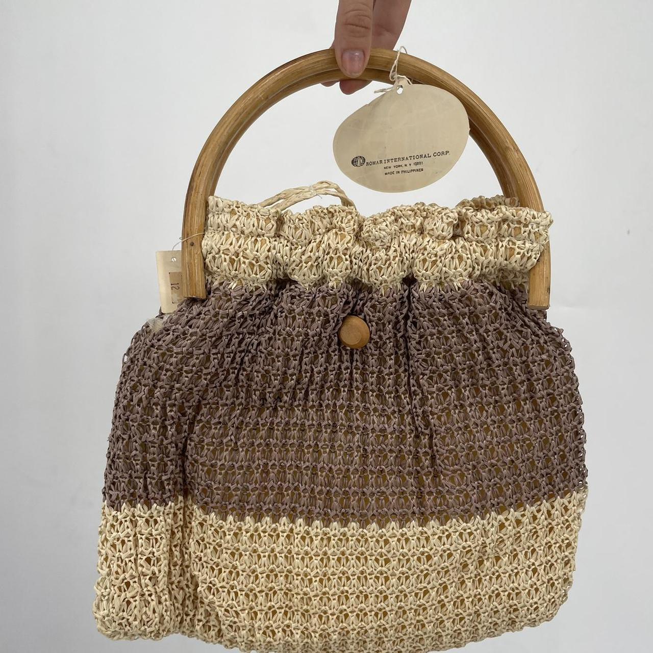 Vintage 60's - order 70's wicker handbag