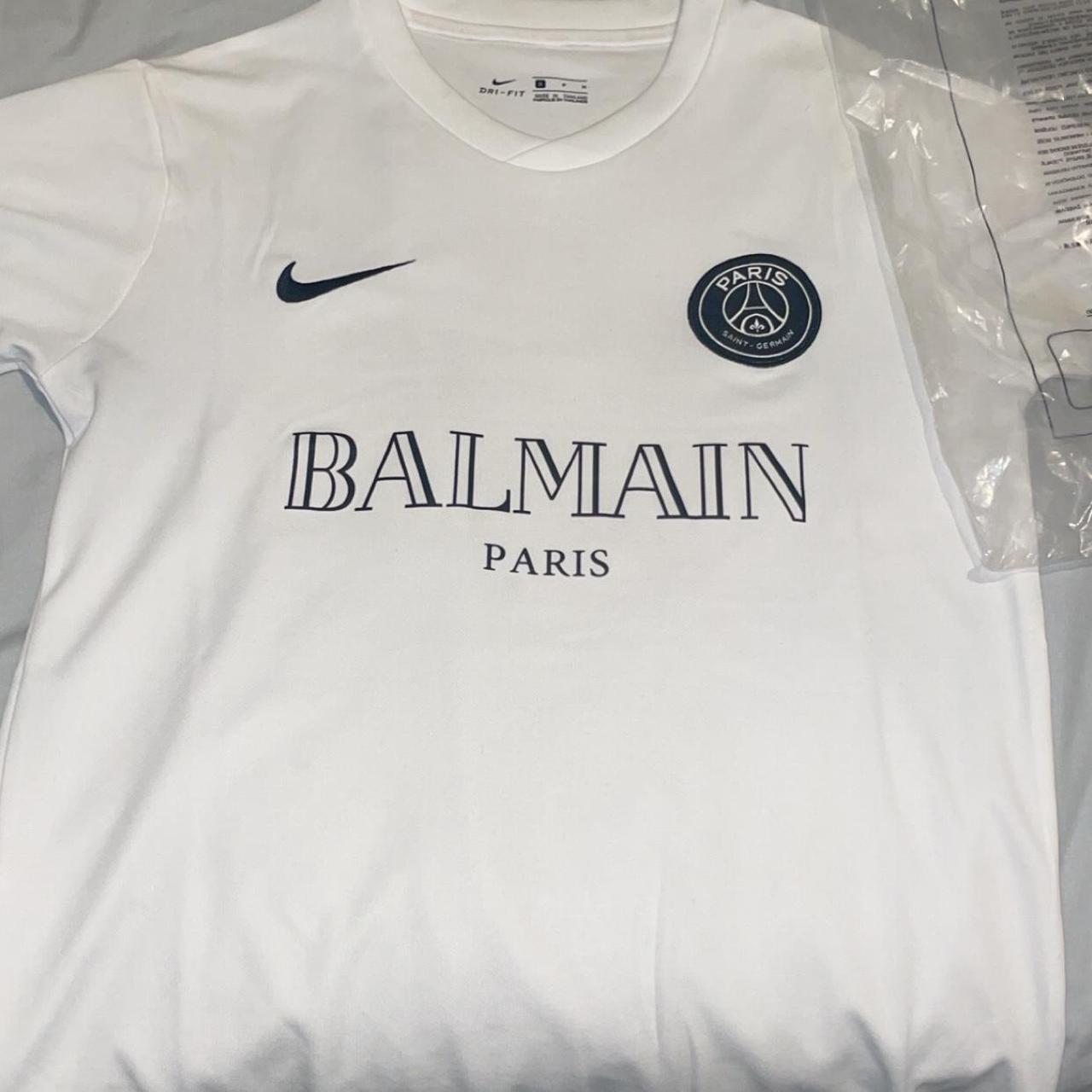 Balmain Paris PSG 2021 authentic football shirt Size... - Depop