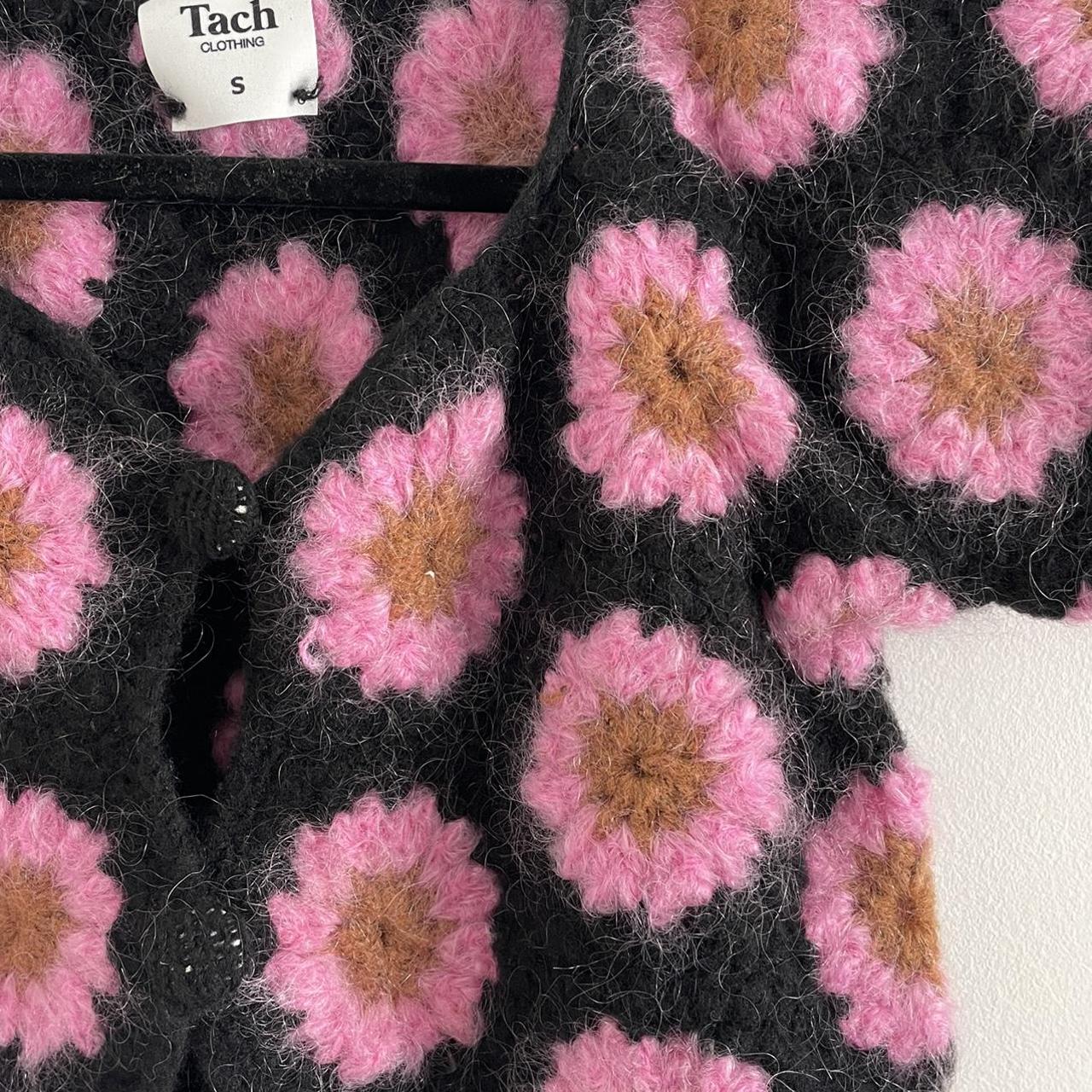 Tach Floral Knit Cardigan Size small Originally... Depop