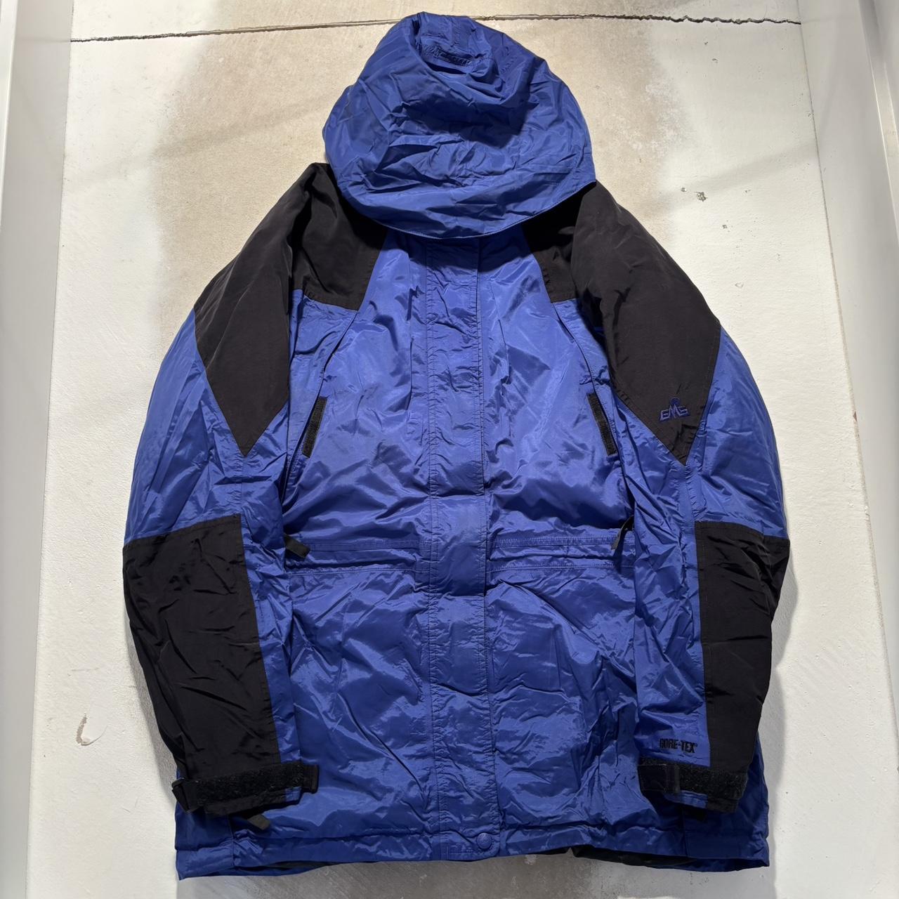 90s eastern mountain sports アノラック パーカー vintage 90s eastern mountain sports goretex blue | Depop