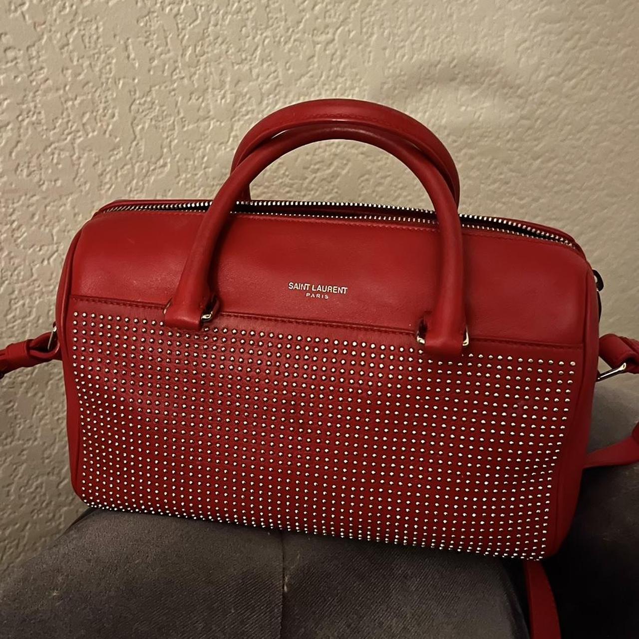Saint Laurent Classic Baby Duffle Bag in Red