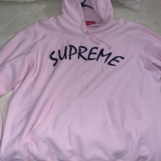 Supreme FTP Arc Hooded Sweatshirt 'Light Pink' Only... - Depop