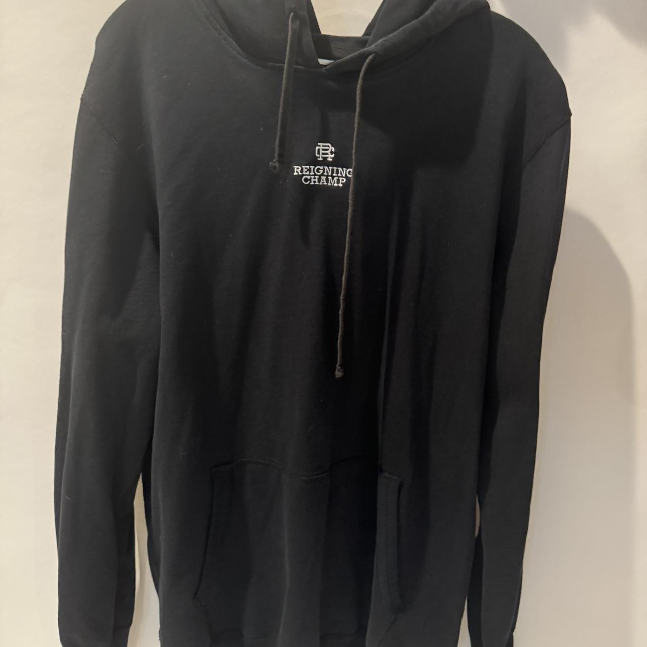 Reigning champ best sale black hoodie