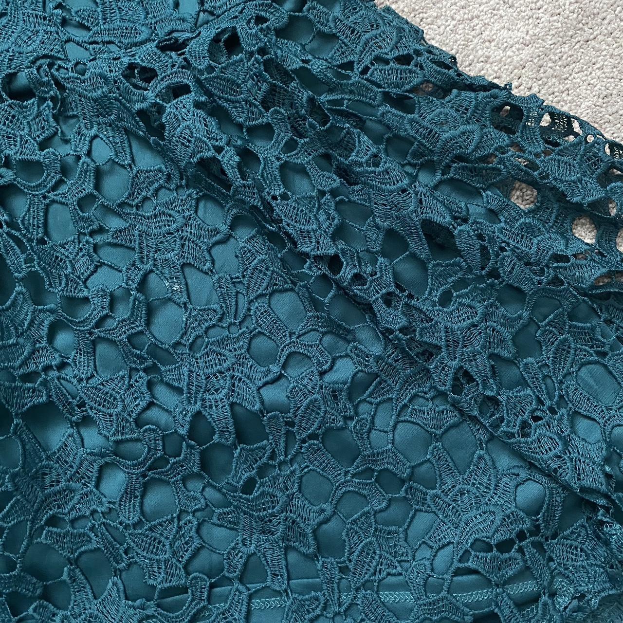 WINDSOR Forest Green Mini Dress Gorgeous lace... - Depop