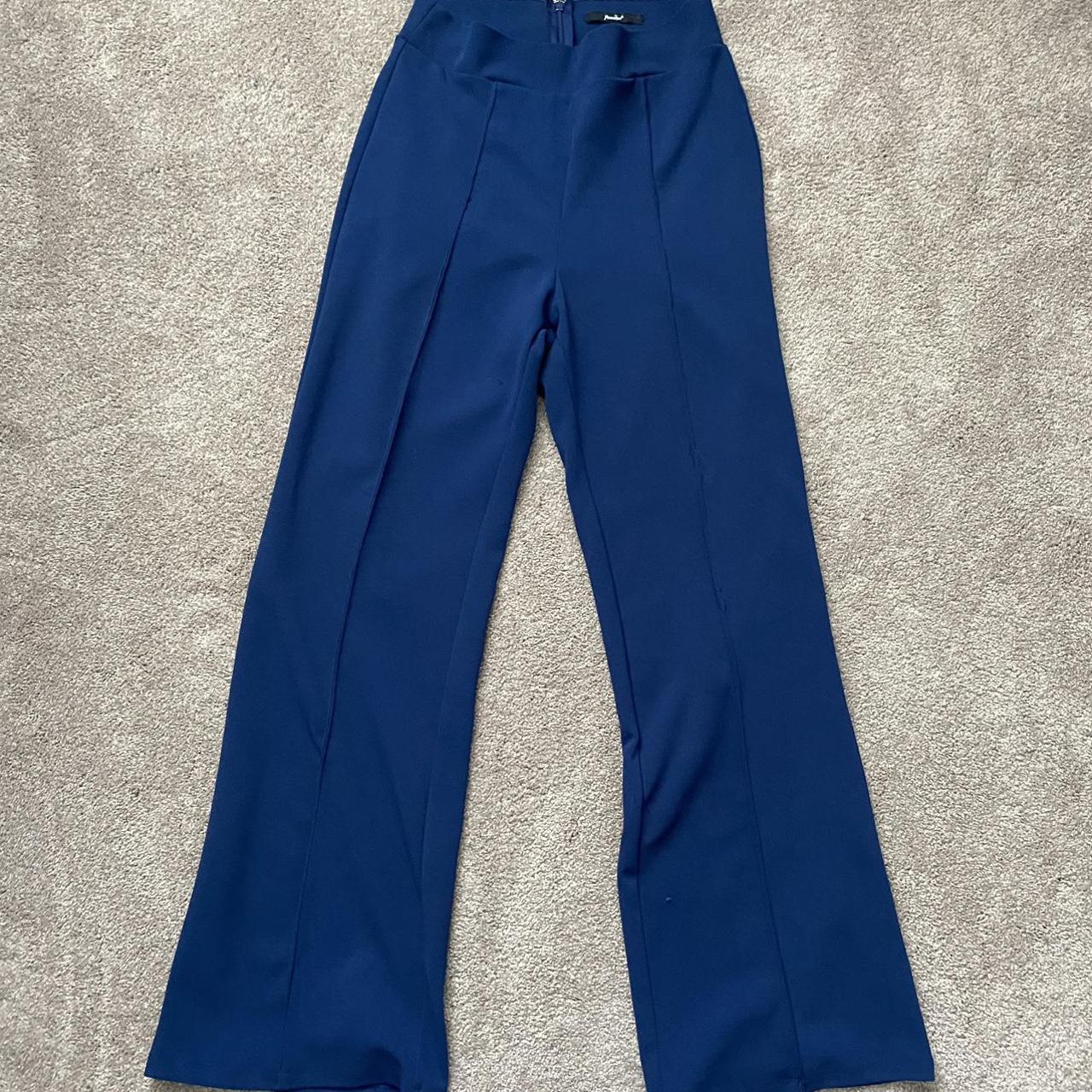 PAPAYA Blue Flared Pants Size M/L - Depop