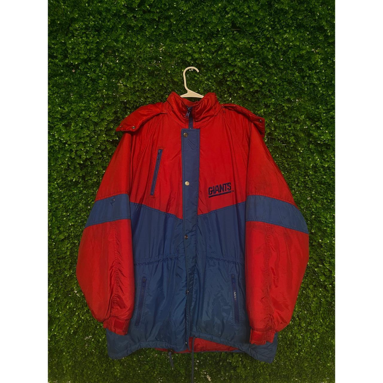 NY Giants vintage jacket Size L #nygiants #vintage - Depop