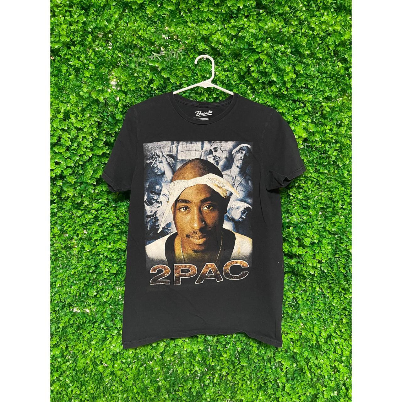 Vintage Tupac 2PAC Rap T-shirt - Adult Mens Small -... - Depop