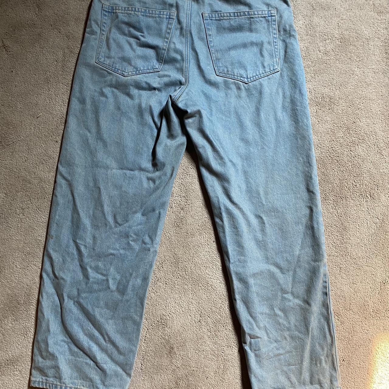 Size 32 Double Knee Light Blue Wash Empyre pants!!... Depop