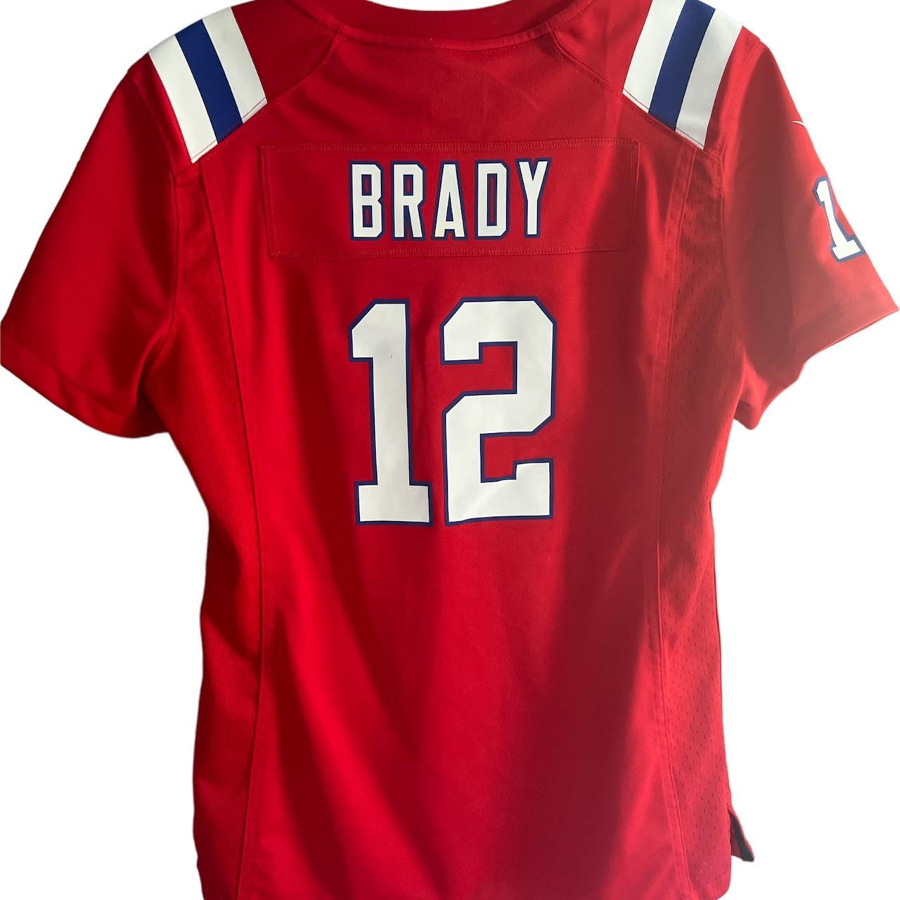 Youth Nike Tom Brady Red New England Patriots Inverted Game Jersey