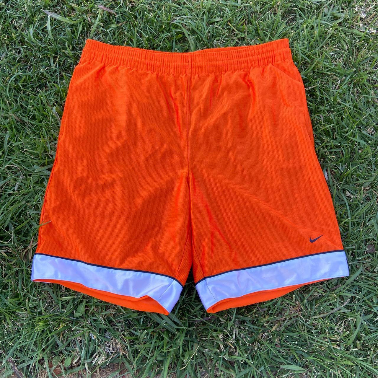 mens nike orange shorts